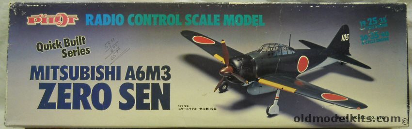 OK Model Company 1/9 Mitsubishi A6M3 Zero Sen - 52 Inch Wingspan RC Aircraft plastic model kit